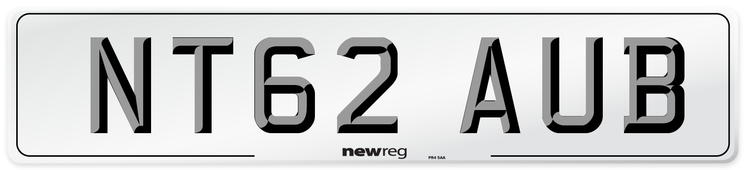 NT62 AUB Number Plate from New Reg